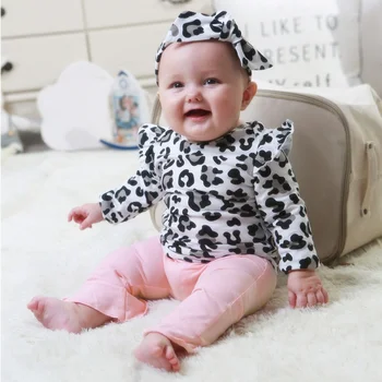 3Pcs Leopard Top+Solid Color Pants+Headband Newborn Clothes Set Casual Fashion Infant Clothing Autumn 0-2Y Cute Baby Outfits Set
3Pcs Leopard Top+Solid Color Pants+Headband Newborn Clothes Set Casual Fashion Infant Clothing Autumn 0-2Y Cute Baby Outfits Set