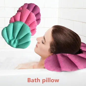 Soft Bathroom Pillow Home Comfortable Non-slip Spa Inflatable Bath Cups Shell Shaped Neck Bathtub Cushion Bathroom Accessories 
Soft Bathroom Pillow Home Comfortable Non-slip Spa Inflatable Bath Cups Shell Shaped Neck Bathtub Cushion Bathroom Accessories