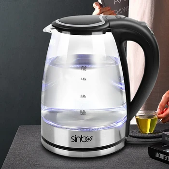 Yonntech Electric Kettle Speed Boil Glass Tea Kettle LED with Auto Shut-Off Boil-Dry Protection Power off Kettle 1.8L
Yonntech Electric Kettle Speed Boil Glass Tea Kettle LED with Auto Shut-Off Boil-Dry Protection Power off Kettle 1.8L
