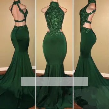 Emerald Green 2020 Prom Dresses Mermaid Halter Appliques Beaded Backless Party Maxys Long Prom Gown Evening Dress Robe De Soiree
Emerald Green 2020 Prom Dresses Mermaid Halter Appliques Beaded Backless Party Maxys Long Prom Gown Evening Dress Robe De Soiree