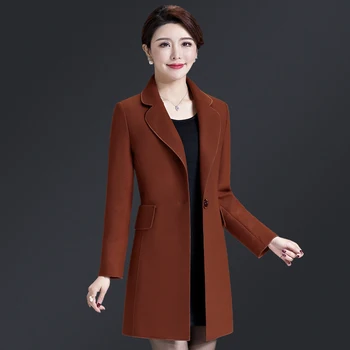 Free Shipping High Quality New Spring Autumn Women Work Wear Fashion Long Coat Caramel Color Jacket Plus Size Mid Old Age
Free Shipping High Quality New Spring Autumn Women Work Wear Fashion Long Coat Caramel Color Jacket Plus Size Mid Old Age