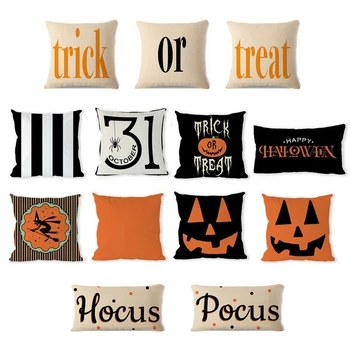 13 Pattern 45*45cm 50*30cm Halloween Pillow Cases Linen Sofa Pumpkin Ghosts Cushion Covers Home Decor Holiday Party Pillowcase 
13 Pattern 45*45cm 50*30cm Halloween Pillow Cases Linen Sofa Pumpkin Ghosts Cushion Covers Home Decor Holiday Party Pillowcase