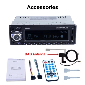 1Din DAB+ Receiver Car Radio MP3 Stereo Autoradio Support AM FM RDS Bluetooth USB SD AUX with DAB Antenna
1Din DAB+ Receiver Car Radio MP3 Stereo Autoradio Support AM FM RDS Bluetooth USB SD AUX with DAB Antenna