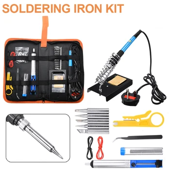 Adjustable Temperature Soldering Iron Kit 220V Soldering Iron with Desoldering Pump Welding Irons Solder Tools Pyrography Tool
Adjustable Temperature Soldering Iron Kit 220V Soldering Iron with Desoldering Pump Welding Irons Solder Tools Pyrography Tool