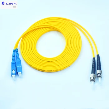 

10pcs SC-ST fiber optic patch cord 1M 2M 3M 5M 7M 10M Duplex Singlemode cable ST SC UPC optical fibre jumper SM DX free shipping