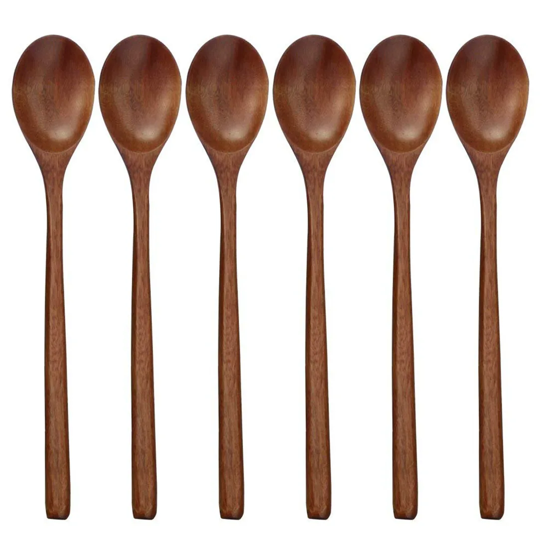 Wooden Spoons, 6 Pieces Wood Soup Spoons for Eating Mixing Stirring Cooking, Long Handle Spoon with Japanese Style Kitchen Ute
Wooden Spoons, 6 Pieces Wood Soup Spoons for Eating Mixing Stirring Cooking, Long Handle Spoon with Japanese Style Kitchen Ute