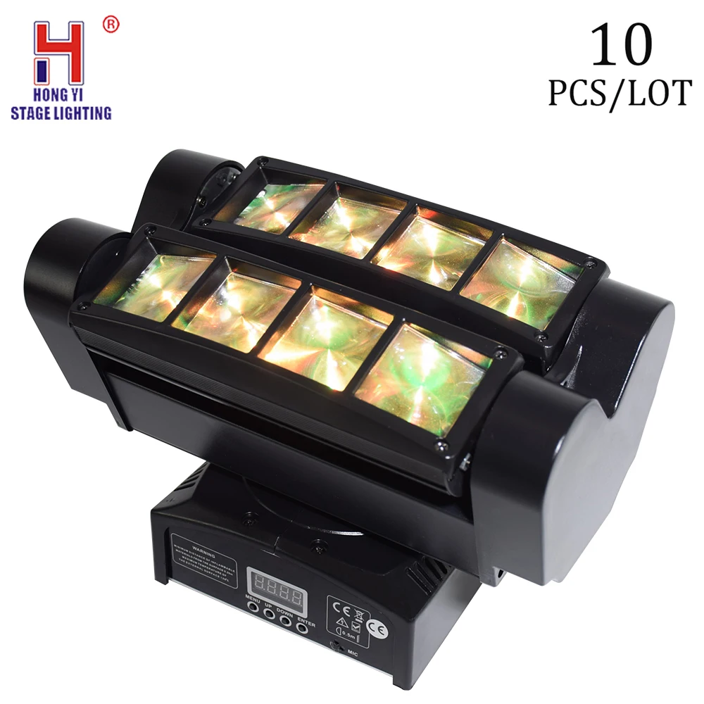LED Beam Spider Moving Head 8x10W RGBW DMX512 Stage Effect Lighting 11/37/39Ch For DJ Disco Party Club Christmas (10pcs/lot)
LED Beam Spider Moving Head 8x10W RGBW DMX512 Stage Effect Lighting 11/37/39Ch For DJ Disco Party Club Christmas (10pcs/lot)