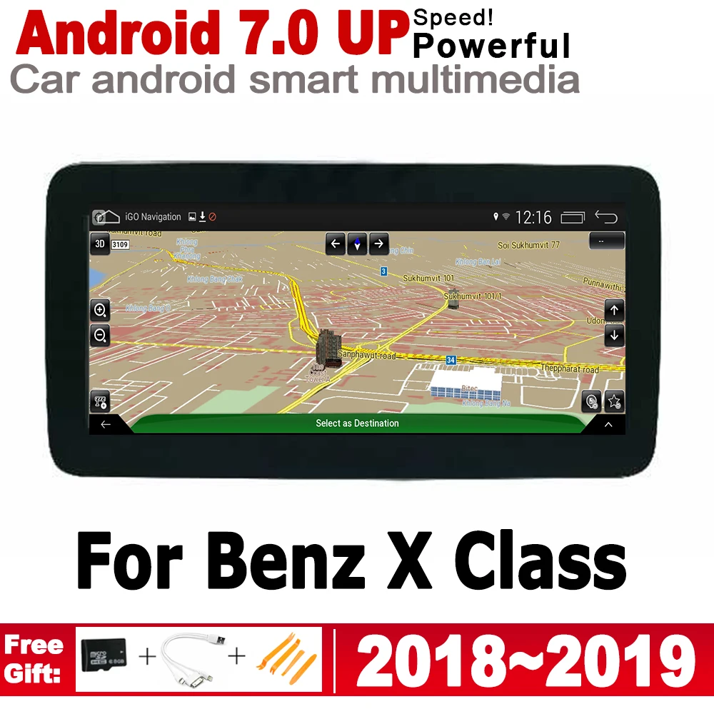 Для Mercedes Benz X Class 2018 ~ 2019 NTG HD экран Android автомобильный GPS Navi карта стерео