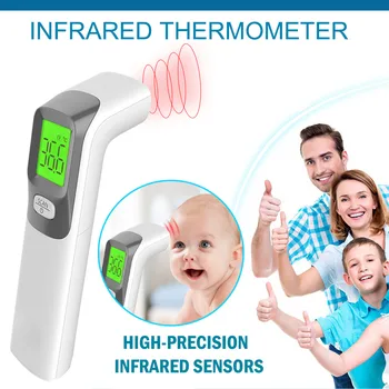Digital Non-contact IR Infrared Thermometer Forehead Body Temperature Measurement Tool Large LCD Screen With Backlit Function
Digital Non-contact IR Infrared Thermometer Forehead Body Temperature Measurement Tool Large LCD Screen With Backlit Function
