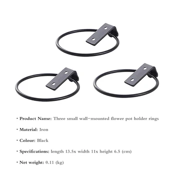 Wall Mount Iron Flower Pot Holder Hanging Planting Basin Iron Steel Round Style Flower Pot Ring Balcony Flower Rack
Wall Mount Iron Flower Pot Holder Hanging Planting Basin Iron Steel Round Style Flower Pot Ring Balcony Flower Rack