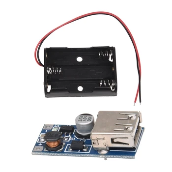 DC-DC 0.9-5V 600MA Voltage Step Up Boost Module USB Charger Blue with Replacement 3 X 1.5VAAA Plastic Battery Case Holder Wire
DC-DC 0.9-5V 600MA Voltage Step Up Boost Module USB Charger Blue with Replacement 3 X 1.5VAAA Plastic Battery Case Holder Wire