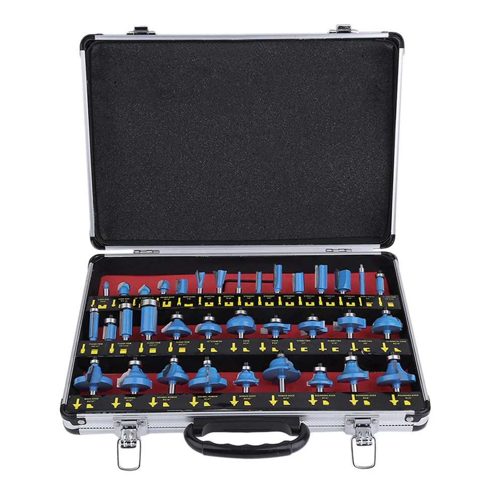 35 Pcs Router Bits1/4 Inch Router Bits With Carry Case Alloy Shank Router Bit Set Woodworking Milling Cutter Tools Supplies
35 Pcs Router Bits1/4 Inch Router Bits With Carry Case Alloy Shank Router Bit Set Woodworking Milling Cutter Tools Supplies