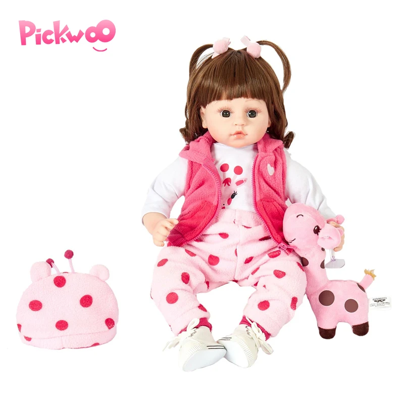 Pickwoo Lovely Princess Reborn Baby Doll Soft Vinyl Cloth Intelligent sensing Lifelike Bonecas Meninas Doll For Children vs NPK
Pickwoo Lovely Princess Reborn Baby Doll Soft Vinyl Cloth Intelligent sensing Lifelike Bonecas Meninas Doll For Children vs NPK