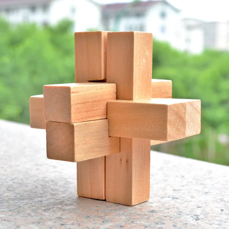Classical Six Young STUDENT'S Lock Luban Lock Wooden Color Kong Ming Unisex 10 Yuan
Classical Six Young STUDENT'S Lock Luban Lock Wooden Color Kong Ming Unisex 10 Yuan