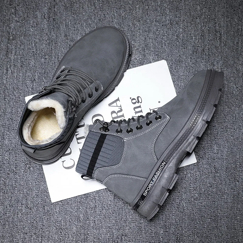 Martin Boots Men's Autumn British Style Men's Boot Hight-top Snowfield Worker Boot Mid-top Winter Boots MEN'S SHOES plus Velvet
Martin Boots Men's Autumn British Style Men's Boot Hight-top Snowfield Worker Boot Mid-top Winter Boots MEN'S SHOES plus Velvet