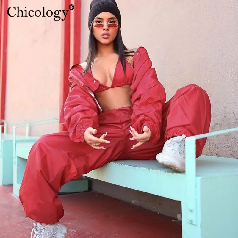 Chicology neon streetwear 2 two piece set button long sleeve crop top high waist pants 2019 summer autumn women suit clothes
Chicology neon streetwear 2 two piece set button long sleeve crop top high waist pants 2019 summer autumn women suit clothes