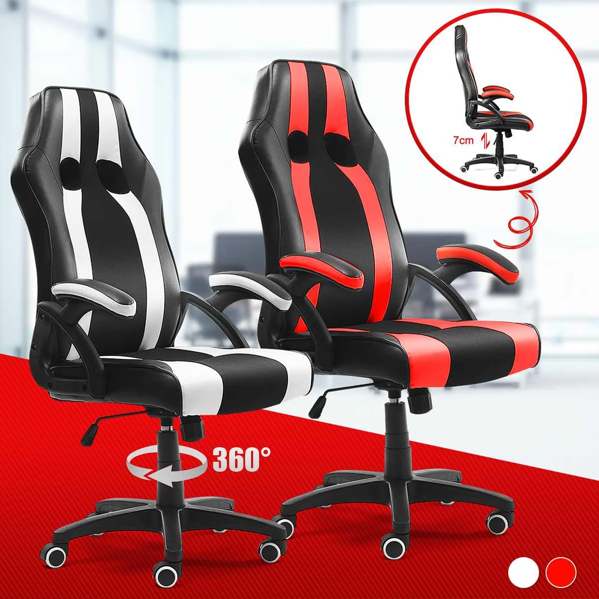Office Chairs Racing Leather Reclining Gaming Chair WCG Computer Chair Household Chair Desk Chair Armchairs Office Furniture Office Chairs Racing Leather Reclining Gaming Chair WCG Computer Chair Household Chair Desk Chair Armchairs Office Furniture
