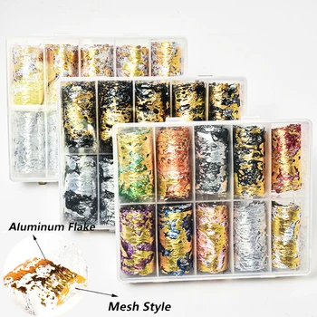 1 Box/10 roll Mesh Nail Sticker Aluminum Gold Silver Net Line Foil Silk Line Tape On Nails Nail Art Decoration Decal JS115-6-TR
1 Box/10 roll Mesh Nail Sticker Aluminum Gold Silver Net Line Foil Silk Line Tape On Nails Nail Art Decoration Decal JS115-6-TR