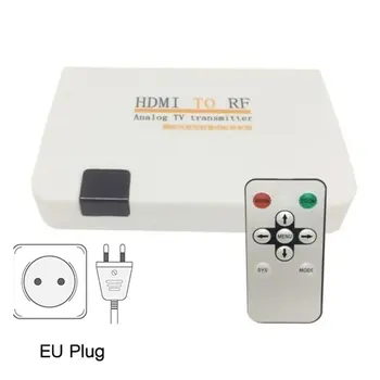 Universal HDMI To RF Coaxial Converter Box Adapter Cable with Remote Control Power Supply for TV Converting US/EU/UK/US
Universal HDMI To RF Coaxial Converter Box Adapter Cable with Remote Control Power Supply for TV Converting US/EU/UK/US