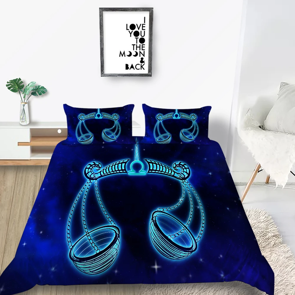 Constellation Bedding Set Libra Creative 3D Comfortable Duvet Cover King Queen Twin Full Single Double Unique Design Bed Set
Constellation Bedding Set Libra Creative 3D Comfortable Duvet Cover King Queen Twin Full Single Double Unique Design Bed Set