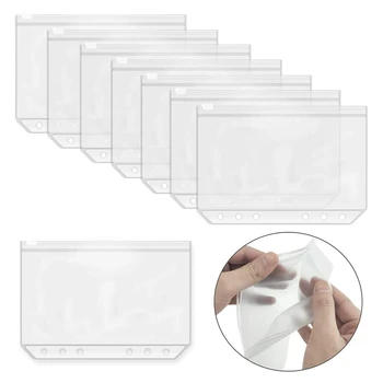 20Pcs 6 Holes A6 Size Binder Pockets PVC Binder Zipper Folders,Notebook Binder Loose Leaf Bags Document Filing Bags
20Pcs 6 Holes A6 Size Binder Pockets PVC Binder Zipper Folders,Notebook Binder Loose Leaf Bags Document Filing Bags