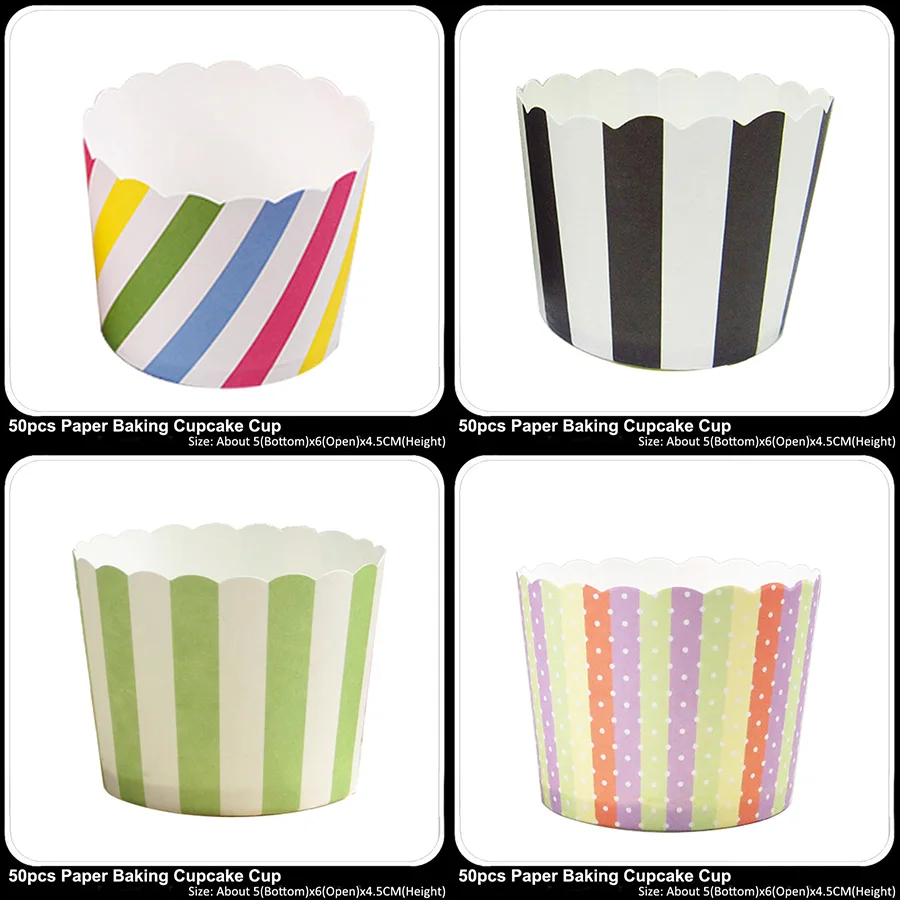 50PCS Muffin Multicolor Food Grade Paper Cupcake Baking Cake Cup Case Maker Paper Molds Kitchen Disposible Cake Tools
50PCS Muffin Multicolor Food Grade Paper Cupcake Baking Cake Cup Case Maker Paper Molds Kitchen Disposible Cake Tools