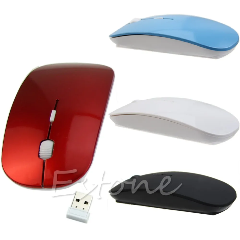 Super Slim Wireless 2.4G receiver USB Cordless Optical Mouse Mice
Super Slim Wireless 2.4G receiver USB Cordless Optical Mouse Mice