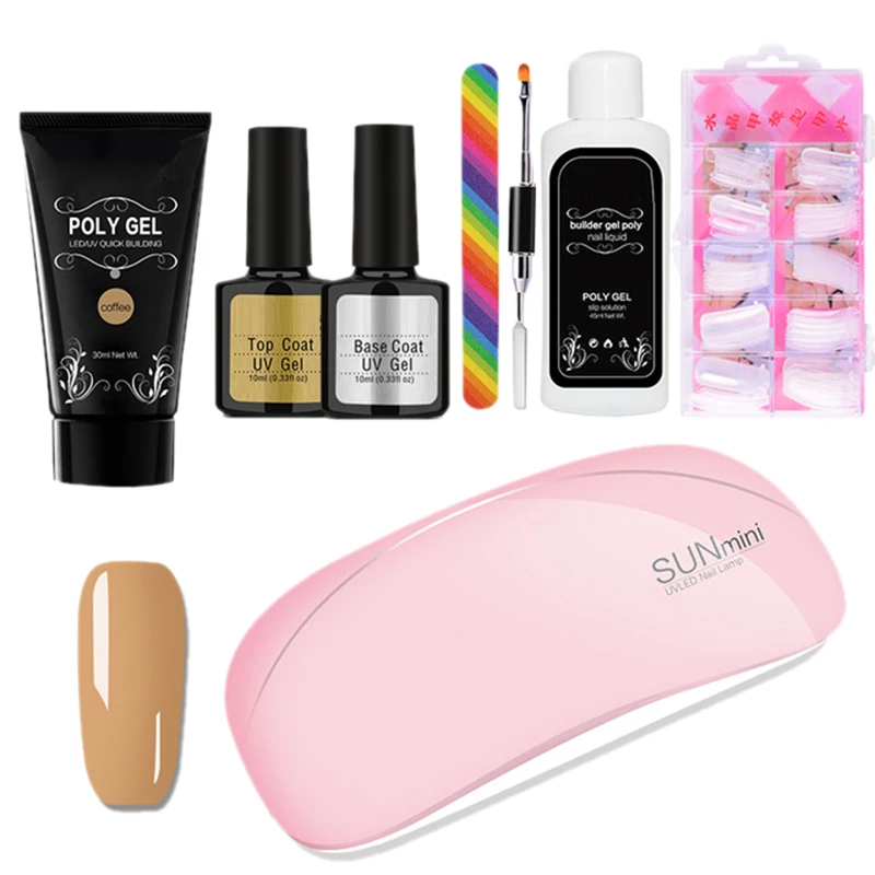 8Pcs/Set Nail Extension Extension Kit Uv Led Lamp Nail Builder Gel Varnish Polish Polygel Quick Nail Extension Hard Gel Solution
8Pcs/Set Nail Extension Extension Kit Uv Led Lamp Nail Builder Gel Varnish Polish Polygel Quick Nail Extension Hard Gel Solution