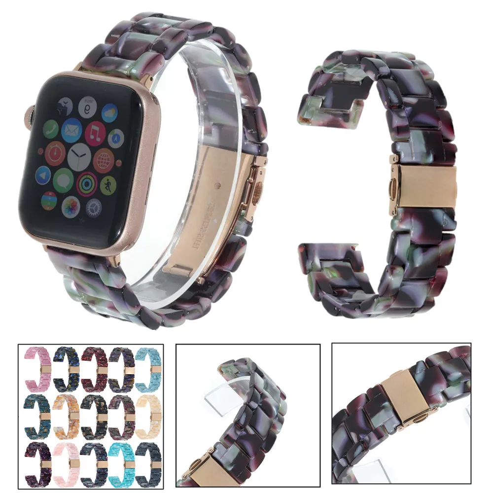 New Resin High Quality Strap for iWatch 38mm 42mm 40mm 44mm Colorful Lightweight Bracelet for Apple Watch Band Series 5 4 3 2 1
New Resin High Quality Strap for iWatch 38mm 42mm 40mm 44mm Colorful Lightweight Bracelet for Apple Watch Band Series 5 4 3 2 1