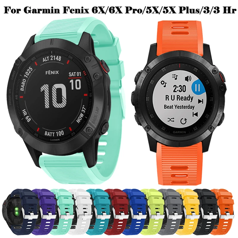 26mm Strap For Garmin Fenix 6X/6X Pro/5X/5X Plus/5X Sapphire/3/3 HrSmartWatch Quick Release Silicone Easyfit WristBand Belt
26mm Strap For Garmin Fenix 6X/6X Pro/5X/5X Plus/5X Sapphire/3/3 HrSmartWatch Quick Release Silicone Easyfit WristBand Belt