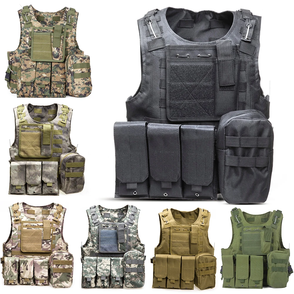 Tactical Vest 7 Colors Mens Military Hunting Vest Field Battle Airsoft Molle Waistcoat Combat Assault Plate Carrier Hunting Vest
Tactical Vest 7 Colors Mens Military Hunting Vest Field Battle Airsoft Molle Waistcoat Combat Assault Plate Carrier Hunting Vest