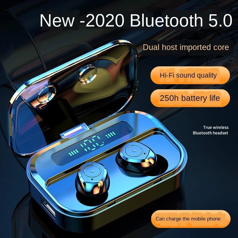 Fingerprint Touch Bluetooth 5.0 Earphones Wireless Headphones With Microphone Sports Waterproof Headsets Charging Box HD Stereo
Fingerprint Touch Bluetooth 5.0 Earphones Wireless Headphones With Microphone Sports Waterproof Headsets Charging Box HD Stereo