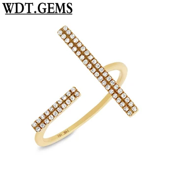 0.14CT 10K Yellow Gold Real Round Diamond Statement Open Bar Ring Middle Finger
0.14CT 10K Yellow Gold Real Round Diamond Statement Open Bar Ring Middle Finger