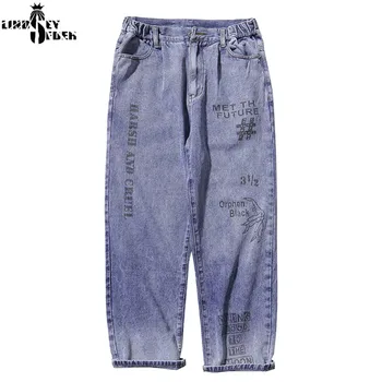 Men Women Harajuku Men Fashoins Harem Blue Jeans Preppy Style Pants 2020 Vintage Straight Pants Harajuku High Quality Denim
Men Women Harajuku Men Fashoins Harem Blue Jeans Preppy Style Pants 2020 Vintage Straight Pants Harajuku High Quality Denim