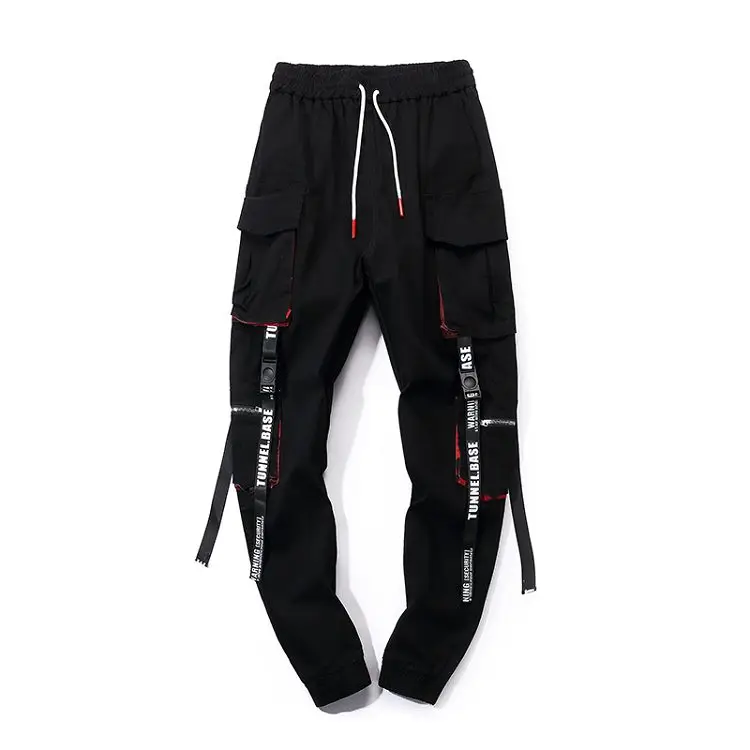 Harajuku Hip Hop Black Cargo Pants Joggers Male Sweatpants Overalls Man Ribbons Streetwear Harem Pants Trousers Cargo Pants Men 
Harajuku Hip Hop Black Cargo Pants Joggers Male Sweatpants Overalls Man Ribbons Streetwear Harem Pants Trousers Cargo Pants Men