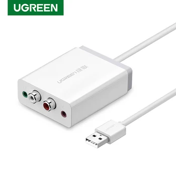 Ugreen 2 RCA USB Sound Card Audio Interface 3.5mm USB Adapter to Speaker Microphone for Laptop Computer External Sound Card
Ugreen 2 RCA USB Sound Card Audio Interface 3.5mm USB Adapter to Speaker Microphone for Laptop Computer External Sound Card