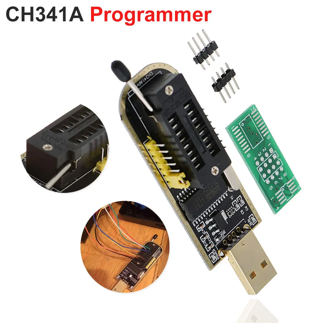 Flash BIOS USB Programmer Chip with Software & Driver Motherboard Routing Programmer for CH341A 24 25 Series
Flash BIOS USB Programmer Chip with Software & Driver Motherboard Routing Programmer for CH341A 24 25 Series