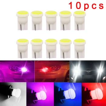 10pcs w5w T10 COB Car Interior LED Wedge Door Instrument Side Bulb License Plate Car Lamp 7 Colors Source DC 12V
10pcs w5w T10 COB Car Interior LED Wedge Door Instrument Side Bulb License Plate Car Lamp 7 Colors Source DC 12V