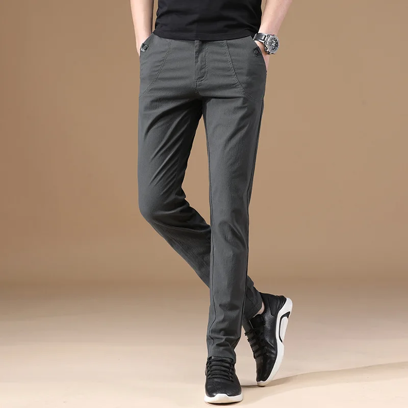 2021 Spring Autumn Man Pants Lace Up Slim Straight Breathable Cool Simple Handsome All-match Fashion Casual Trousers for Male
2021 Spring Autumn Man Pants Lace Up Slim Straight Breathable Cool Simple Handsome All-match Fashion Casual Trousers for Male