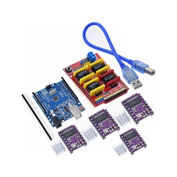 A18-- cnc shield V3 engraving machine 3D Printer+ 4pcs DRV8825 driver expansion board For Arduino UNO R3 with USB cable
A18-- cnc shield V3 engraving machine 3D Printer+ 4pcs DRV8825 driver expansion board For Arduino UNO R3 with USB cable