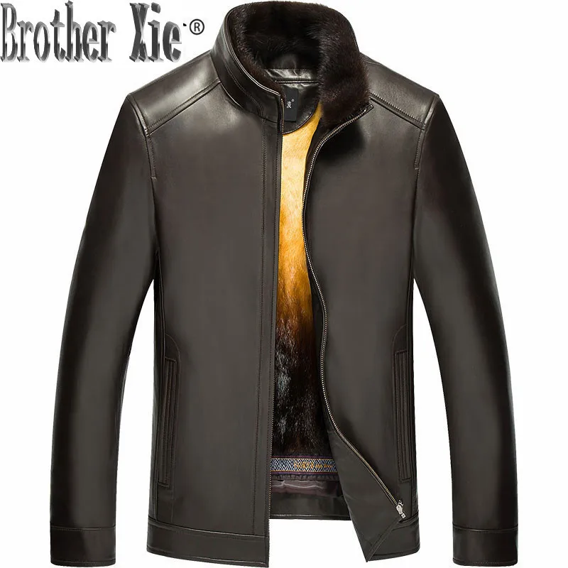 Genuine Leather Jacket Men Winter Jacket Mens Gold Mink Fur Liner Warm Plus Size Mink Jackets LN-171021 YY026
Genuine Leather Jacket Men Winter Jacket Mens Gold Mink Fur Liner Warm Plus Size Mink Jackets LN-171021 YY026