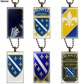 Brand Steel Color Jewelry Fashion Statement Necklace Glass Necklaces Pendants For Women Party Bosnia And Herzegovina Flag 
Brand Steel Color Jewelry Fashion Statement Necklace Glass Necklaces Pendants For Women Party Bosnia And Herzegovina Flag