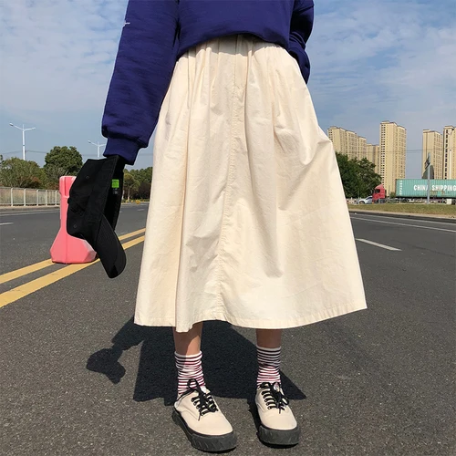 Simple Solid A-line College Wind All Match Basic Regular Hit Preppy Style 2019 Autumn Thin Good New Arrival Female Women Skirts
Simple Solid A-line College Wind All Match Basic Regular Hit Preppy Style 2019 Autumn Thin Good New Arrival Female Women Skirts