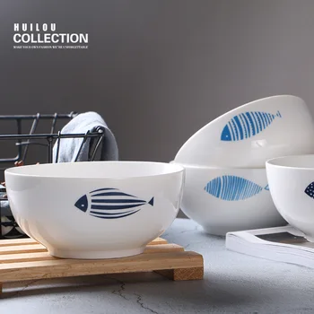 Creative ceramic bowl household noodle bowl soup bowl restaurant salad bowl hotel ceramic dishes
Creative ceramic bowl household noodle bowl soup bowl restaurant salad bowl hotel ceramic dishes