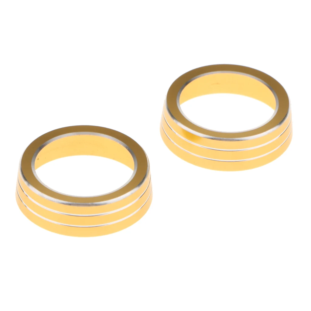 2pcs Air Conditioner Knob Button Ring Trim Cover for Honda Civic 16-17 2pcs Air Conditioner Knob Button Ring Trim Cover for Honda Civic 16-17
