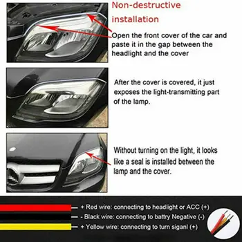 2pcs Car 60cm Turn Signal Light DRL Turn Signal Light Strip Yellow Flowing Tube Strip Accessories
2pcs Car 60cm Turn Signal Light DRL Turn Signal Light Strip Yellow Flowing Tube Strip Accessories