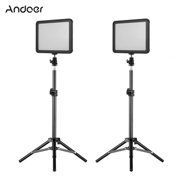 Andoer Photography Light Kit Dimmable 3300K-5600K + Light Stands for YouTube with 2 * WY-160C LED Video Light Panel Fill-in Lamp
Andoer Photography Light Kit Dimmable 3300K-5600K + Light Stands for YouTube with 2 * WY-160C LED Video Light Panel Fill-in Lamp