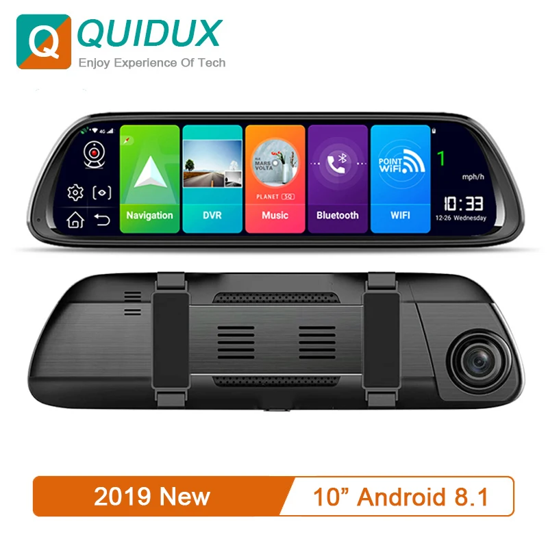 4G Touch IPS Universal Bundled Car Dash Cam Rear View Reversing Mirror with GPS Navi Bluetooth Music WiFi Android 8.1 DVR
4G Touch IPS Universal Bundled Car Dash Cam Rear View Reversing Mirror with GPS Navi Bluetooth Music WiFi Android 8.1 DVR