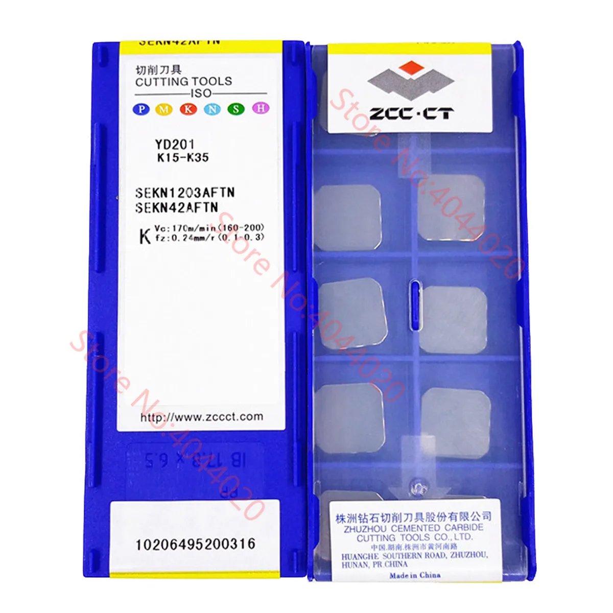 ZCC.CT SEKN1203AFTN YD201/SEKN1504AFTN YD201 карбидная вставка CNC 10 шт./коробка
ZCC.CT SEKN1203AFTN YD201/SEKN1504AFTN YD201 карбидная вставка CNC 10 шт./коробка