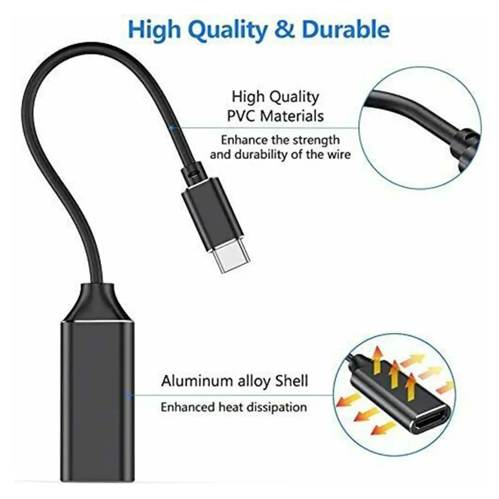 USB Type-C to HDMI Adapter 4K 60Hz UHD Cable Type C P20 For MacBook HDMI Huawei USB-C Mate Galaxy HDMI Pro Samsung Adapter K5M2
USB Type-C to HDMI Adapter 4K 60Hz UHD Cable Type C P20 For MacBook HDMI Huawei USB-C Mate Galaxy HDMI Pro Samsung Adapter K5M2